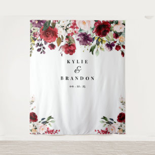 結婚式の背景、写真小道具、フォトブース タペストリー