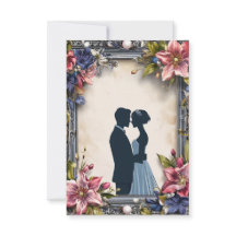 結婚式の花の招待状