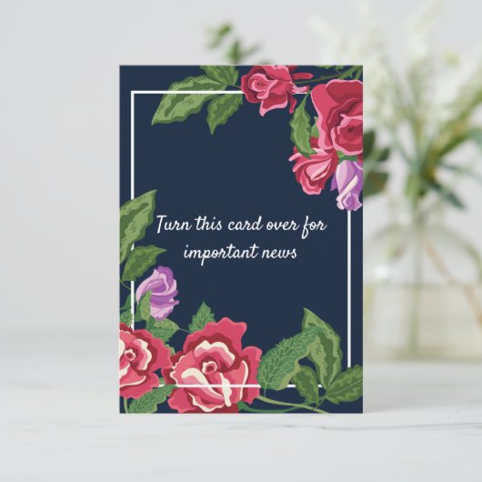 結婚式の花の日付を保存 (スタンド正面)