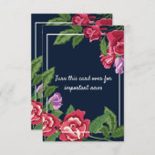 結婚式の花の日付を保存 (正面/裏面)