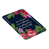 結婚式の花の日付を保存 マグネット (右側)