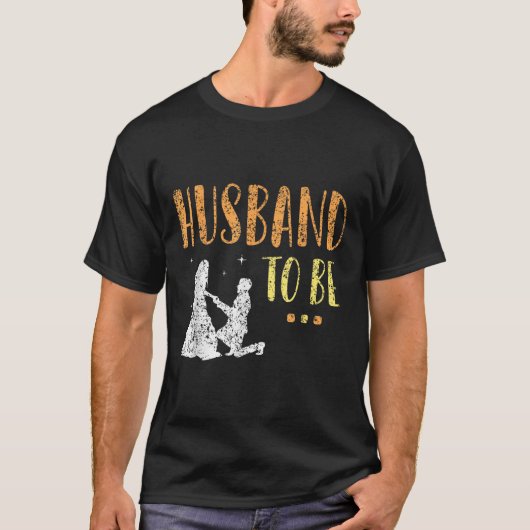 結婚式の花婿と花嫁のパーティーチーム Tシャツ (正面)