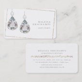 結婚式の花嫁のジュエリーの付属品のダイヤモンドのイヤリング 名刺 (正面/裏面)
