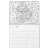 結婚式の花嫁の新婦付添人色パーソナライズなこれ カレンダー (3月 2026)