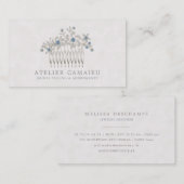 結婚式の花嫁の毛の櫛の付属品のジュエリー 名刺 (正面/裏面)