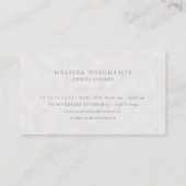 結婚式の花嫁の毛の櫛の付属品のジュエリー 名刺 (裏面)