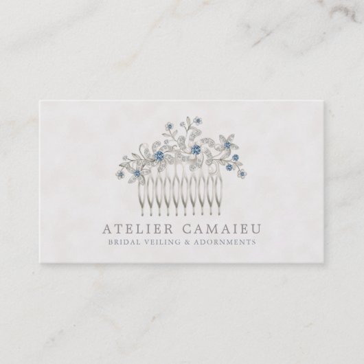 結婚式の花嫁の毛の櫛の付属品のジュエリー 名刺 (正面)