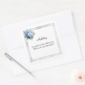 結婚式の花嫁介添人ギフトステッカー スクエアシール (封筒)