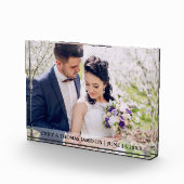 結婚式の花嫁及び新郎の一流の日付の写真のブロック フォトブロック (右)