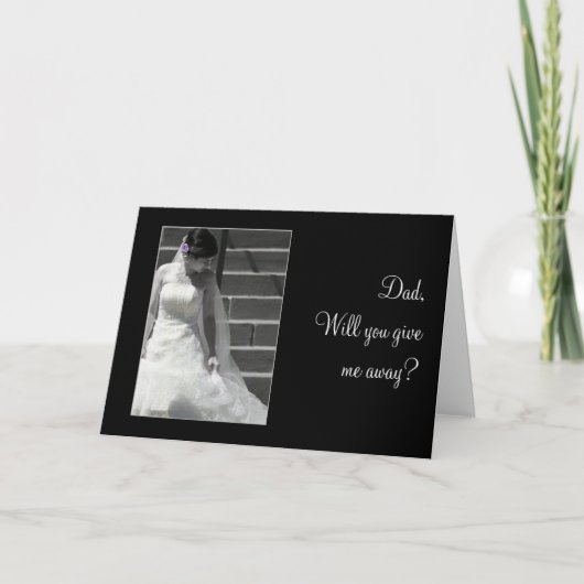 結婚式の花嫁 招待状 (正面)