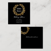 結婚式の花屋 スクエア名刺 (正面/裏面)