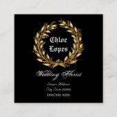 結婚式の花屋 スクエア名刺 (正面)