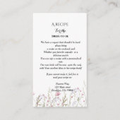 結婚式の花束のプレゼントリクエストカード エンクロージャーカード (正面)