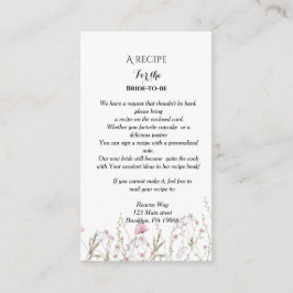 結婚式の花束のプレゼントリクエストカード エンクロージャーカード