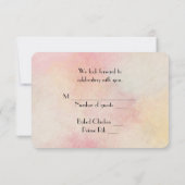 結婚式の花束の出欠確認 招待状 (裏面)