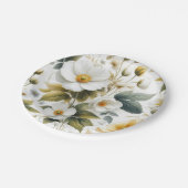 結婚式の花柄ペーパープレート ペーパープレート (アングル)