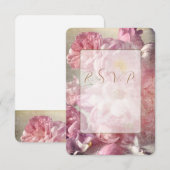 結婚式の花 - 出席のご返事, 返信カード (正面/裏面)