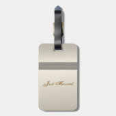 結婚式の荷物のラベル ラゲッジタグ (裏面縦)