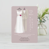 結婚式の衣装招待状 招待状 (スタンド正面)