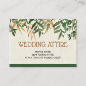 結婚式の装い エンクロージャーカード (正面)