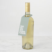 結婚式の計画にぴったりなユーモアのあるブライダルギフト ボトルネックタグ (アングル)