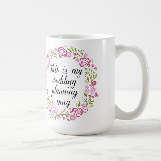 結婚式の計画のコーヒー・マグ コーヒーマグカップ (右)