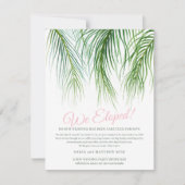 結婚式の計画変更のお知らせ　パーティー延期のお詫び セーブザデート (正面)