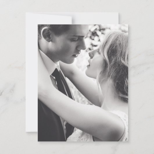 結婚式の計画変更のお知らせ　パーティー延期のお詫び セーブザデート (裏面)