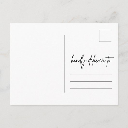 結婚式の計画変更のお知らせ 保存する日付 案内ポストカード (裏面)