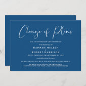 結婚式の計画変更のお知らせ 延期 キャンセル 案内状 (正面/裏面)