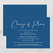 結婚式の計画変更のお知らせ 延期 中止 案内状 (正面/裏面)