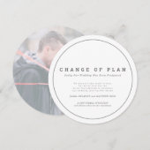 結婚式の計画変更延期のお知らせ セーブザデート (正面/裏面)