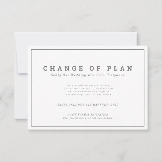 結婚式の計画変更延期の風景 セーブザデート (正面)