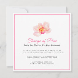 結婚式の計画変更　延期　蘭の花 セーブザデート