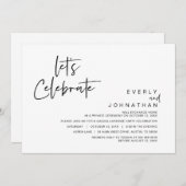 結婚式の記念に ウェディングエロープメントパーティーを祝おう 招待状 (正面/裏面)