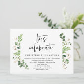 結婚式の記念に、特別な食事会をしよう 招待状 (スタンド正面)