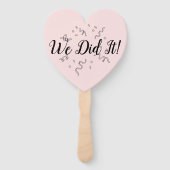 結婚式の記念に We Did It ハンドファン (裏面)