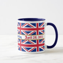 結婚式の記念品の英国国旗の王室のなマグ マグカップ