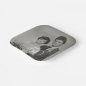 結婚式の記念撮影モダン写真 ペーパープレート (傾斜あり)