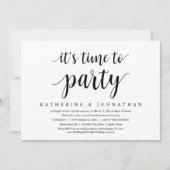 結婚式の記念日をお祝いしよう!アフターウェディングパーティ 招待状 (正面)