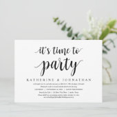 結婚式の記念日をお祝いしよう!アフターウェディングパーティ 招待状 (スタンド正面)