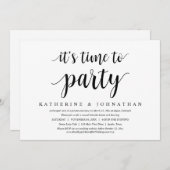 結婚式の記念日をお祝いしよう!アフターウェディングパーティ 招待状 (正面/裏面)