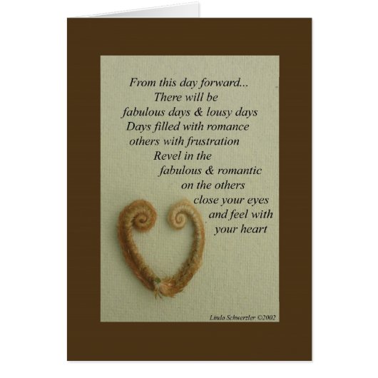 結婚式の詩-今後… (正面)