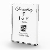 結婚式の詳細はこちら（QRコードをスキャン） フォトブロック (右)
