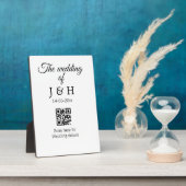 結婚式の詳細はこちら（QRコードをスキャン） フォトプラーク (側面)