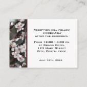 結婚式の詳細カード エンクロージャーカード (裏面)