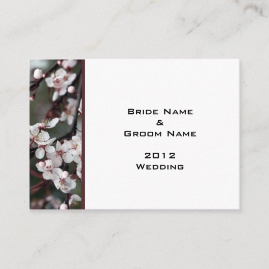 結婚式の詳細カード エンクロージャーカード (正面)