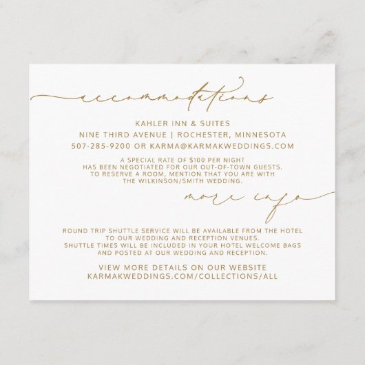 結婚式の詳細情報の幾何学的な緑の草木 エンクロージャーカード (裏面)