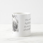 結婚式の誓いの写真 ミスターとミセス カスタム コーヒーマグカップ (中央)