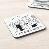 結婚式の誓いの文、牧師が削除できないと伝える コースター (左側)